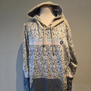 Hooey Women’s Floral Print Pullover Hoodie | Size XXL | Blue & Tan